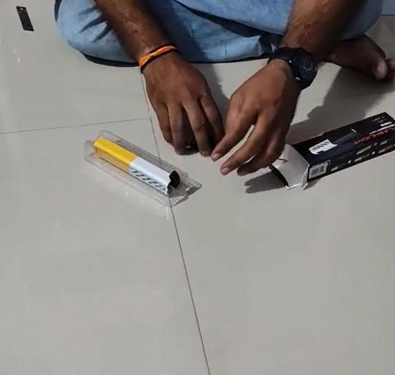 Mini Rechargeable Portable Camping Laser Flashlight