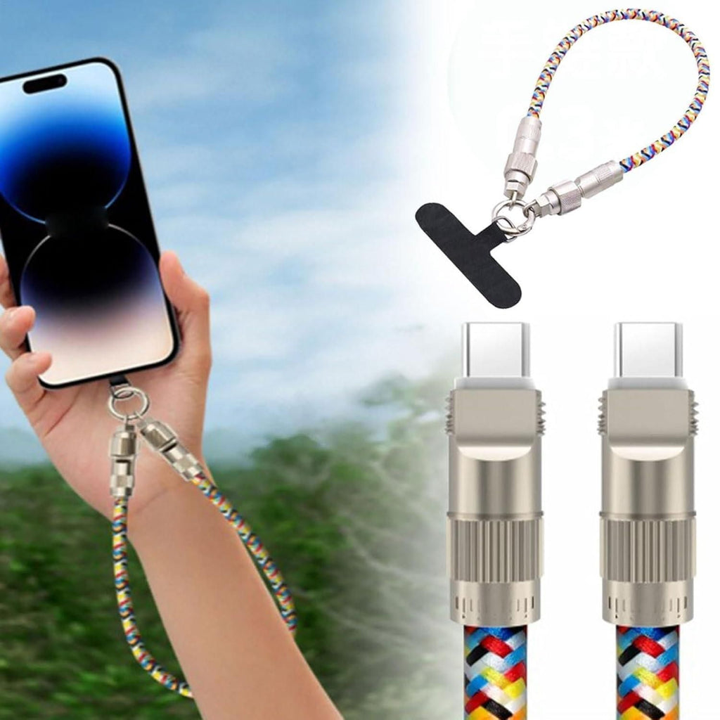 2-in-1 USB Charging Cable Lanyard