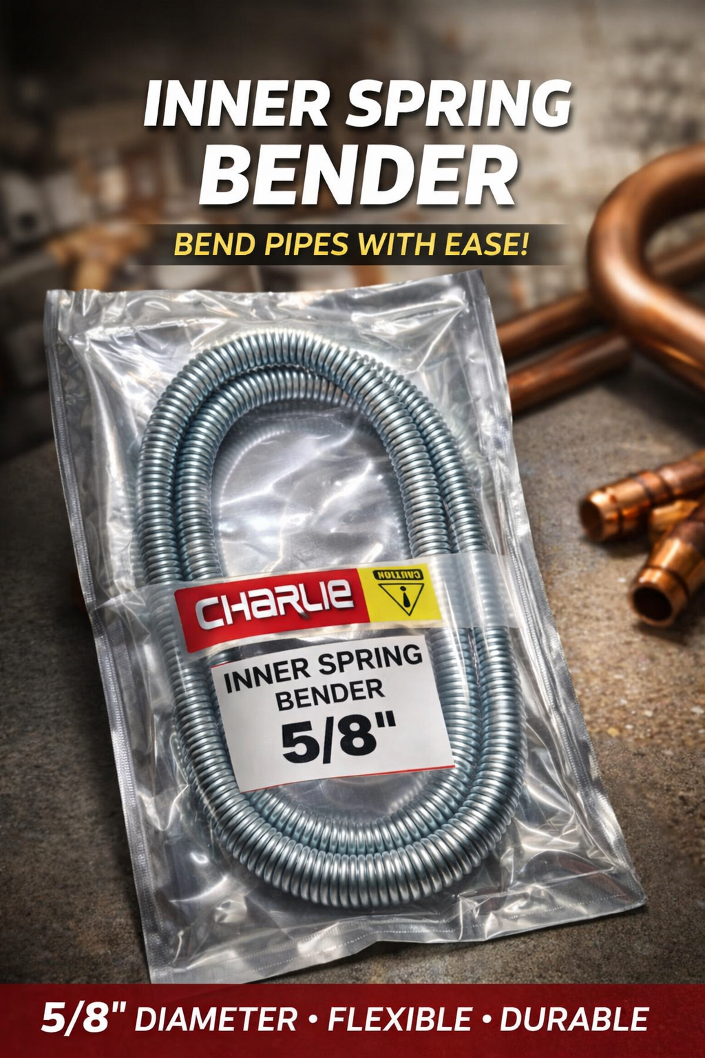 5/8" Inner Spring Bender for Copper Pipe